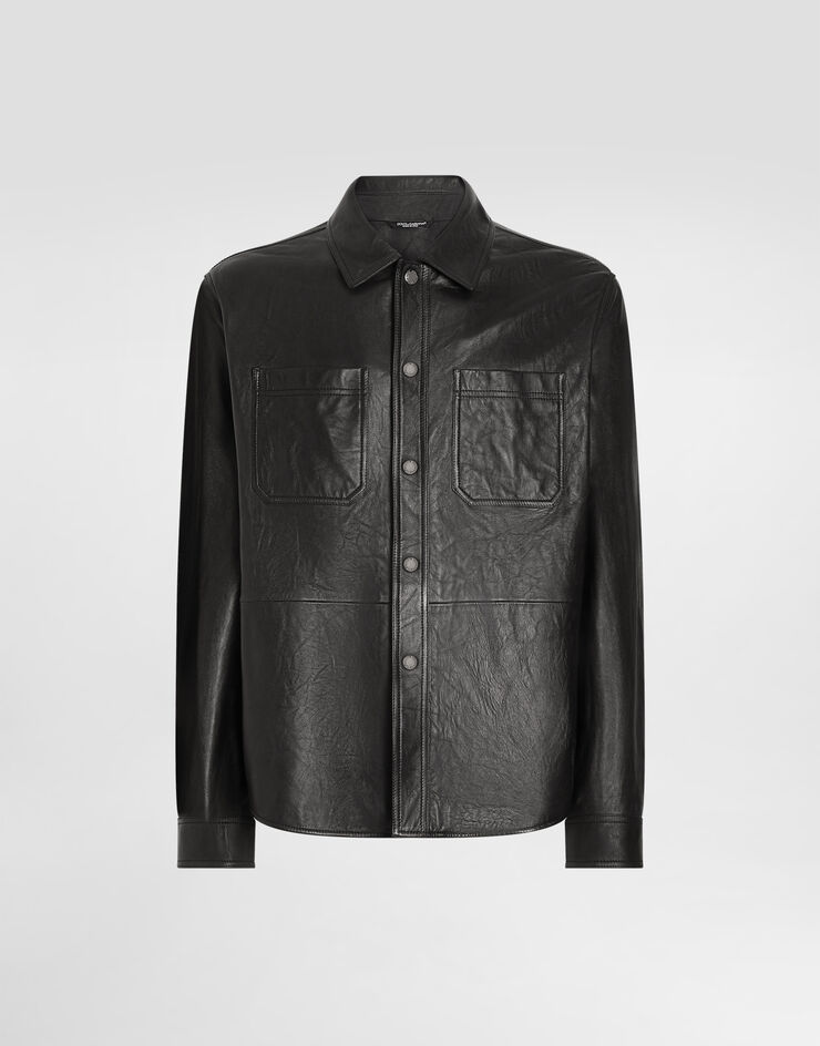 Dolce&Gabbana Leather shirt Black G5LD2LGG724