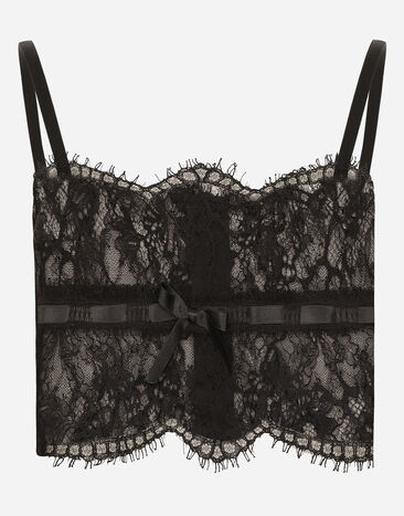 Dolce & Gabbana Lace lingerie top Pale Pink O1B12TON06G