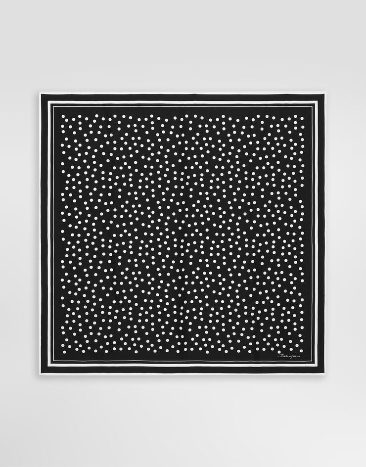 Dolce & Gabbana Polka-dot twill scarf (90x90) Dolce & Gabbana Polka-dot twill scarf (90x90) Print FN090RGDCFX