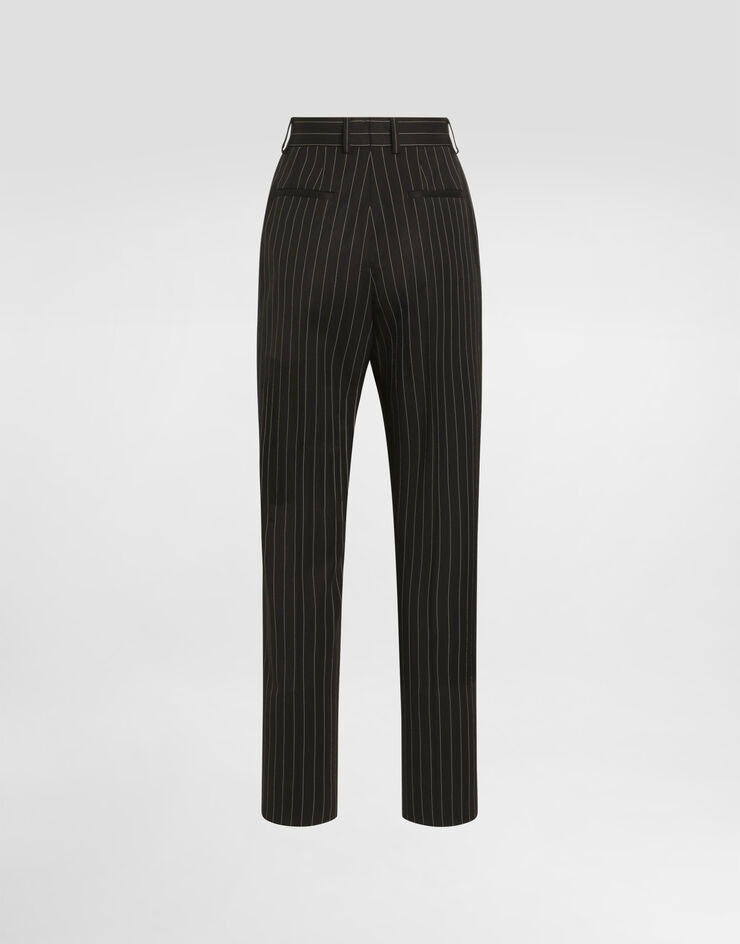 Dolce & Gabbana High-waisted pinstripe twill pants Dolce & Gabbana High-waisted pinstripe twill pants Multicolor FTAM2TFRBC0