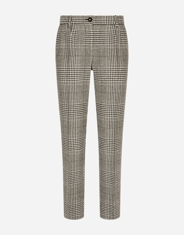 Dolce & Gabbana Low-rise glen plaid pants Multicolor FT0CXTFQ2M5