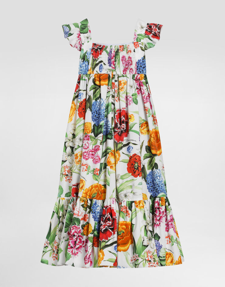 Dolce & Gabbana Poplin dress with floral print Print L54DG1HS5S5