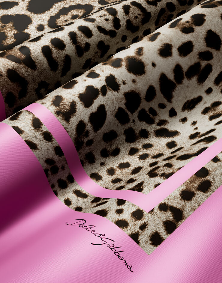 Dolce & Gabbana Leopard-print silk twill foulard (90x90) Print FN090RGDCF5