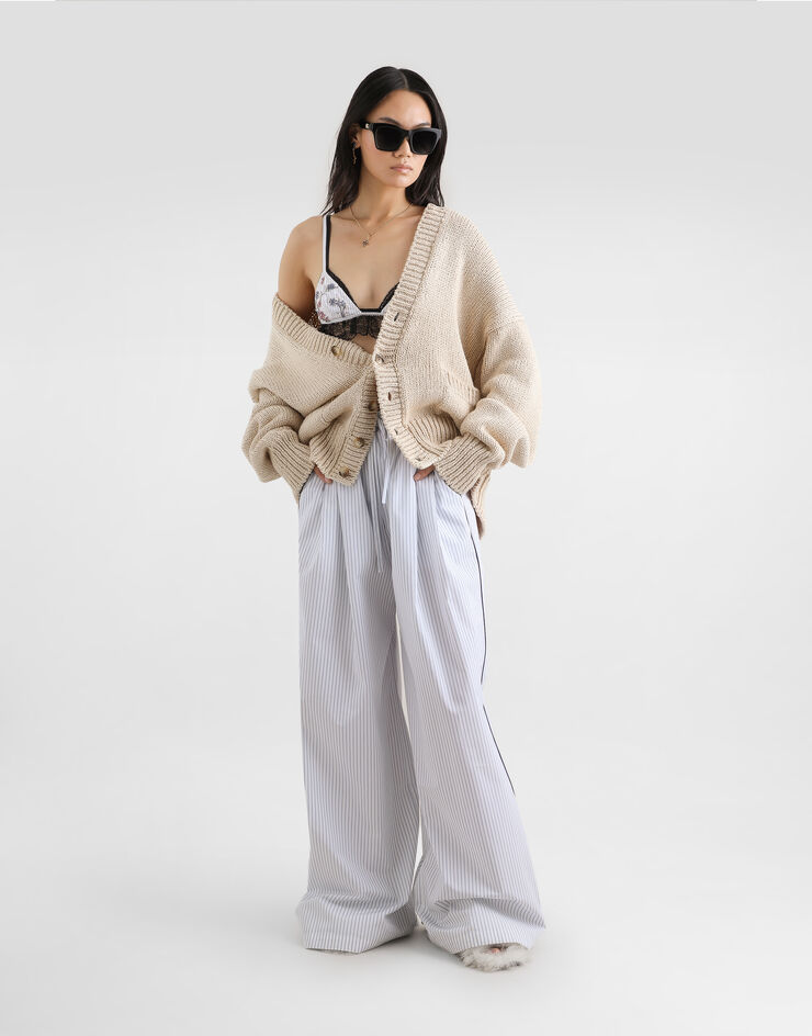 Dolce & Gabbana Striped poplin trousers Dolce & Gabbana Striped poplin trousers Multicolor FTDJETFR53L