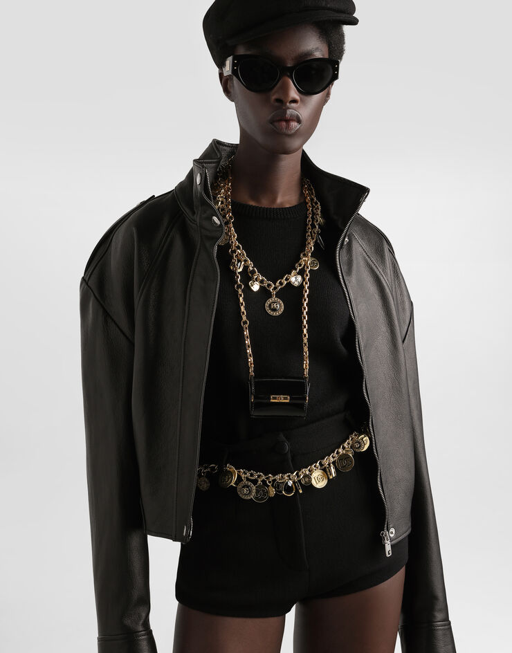 Dolce & Gabbana Plongé 山羊皮外套 黑 F9S29LHULVJ