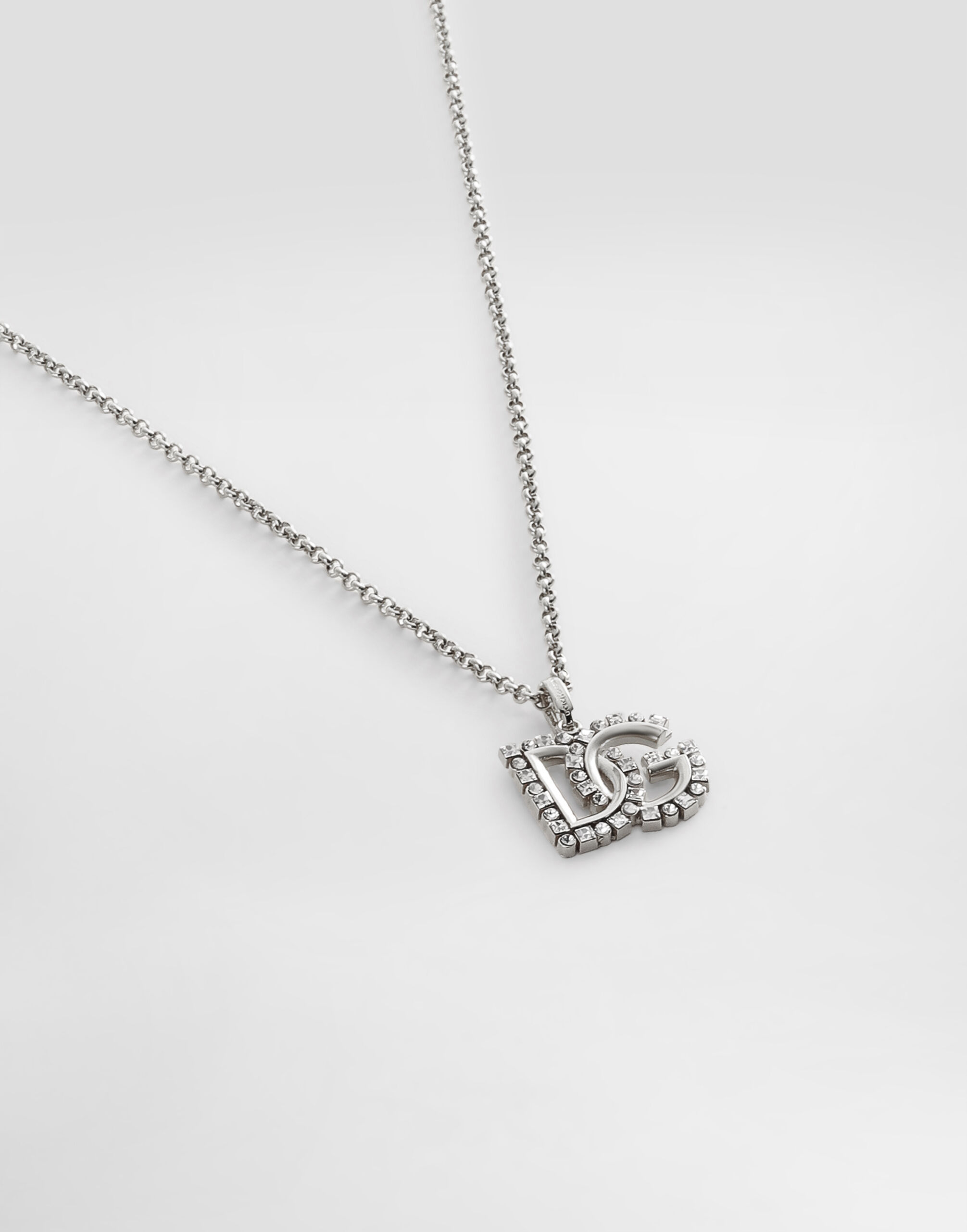 DOLCE&GABBANA♡silver＆ロゴ ラインストーン