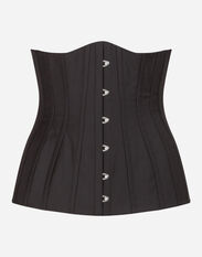 Dolce & Gabbana Cotton bustier belt Black BE1635AW576