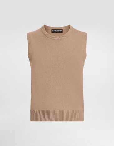 Dolce & Gabbana Pullover aus Kaschmir Braun FXT61ZJDVC2