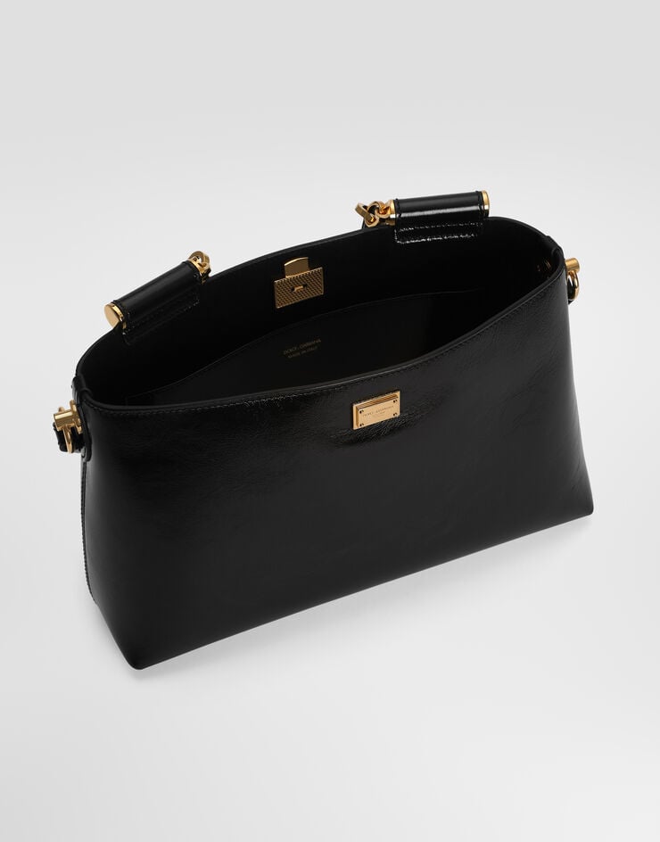 Dolce & Gabbana Medium Vittoria calfskin handbag Dolce & Gabbana Medium Vittoria calfskin handbag Black BB7896AZ000