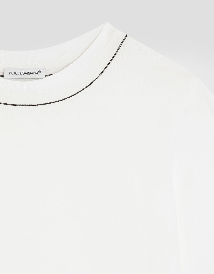 Dolce & Gabbana Jersey t-shirt with logo Dolce & Gabbana Jersey t-shirt with logo White L4JTHUG7QK1