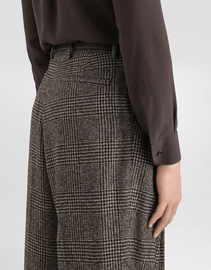 Dolce & Gabbana Alpaca blend glen plaid trousers Dolce & Gabbana Alpaca blend glen plaid trousers Multicolor GP16OTFQMKD