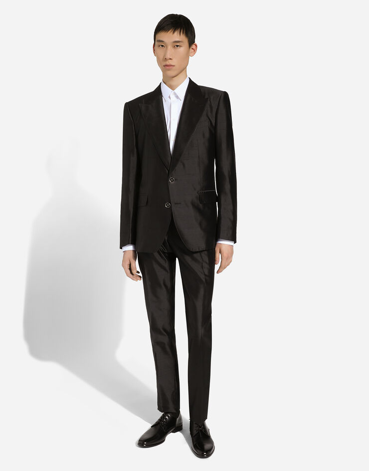 Dolce&Gabbana Single-breasted Sicilia-fit suit Black GKLOMTFU1L5