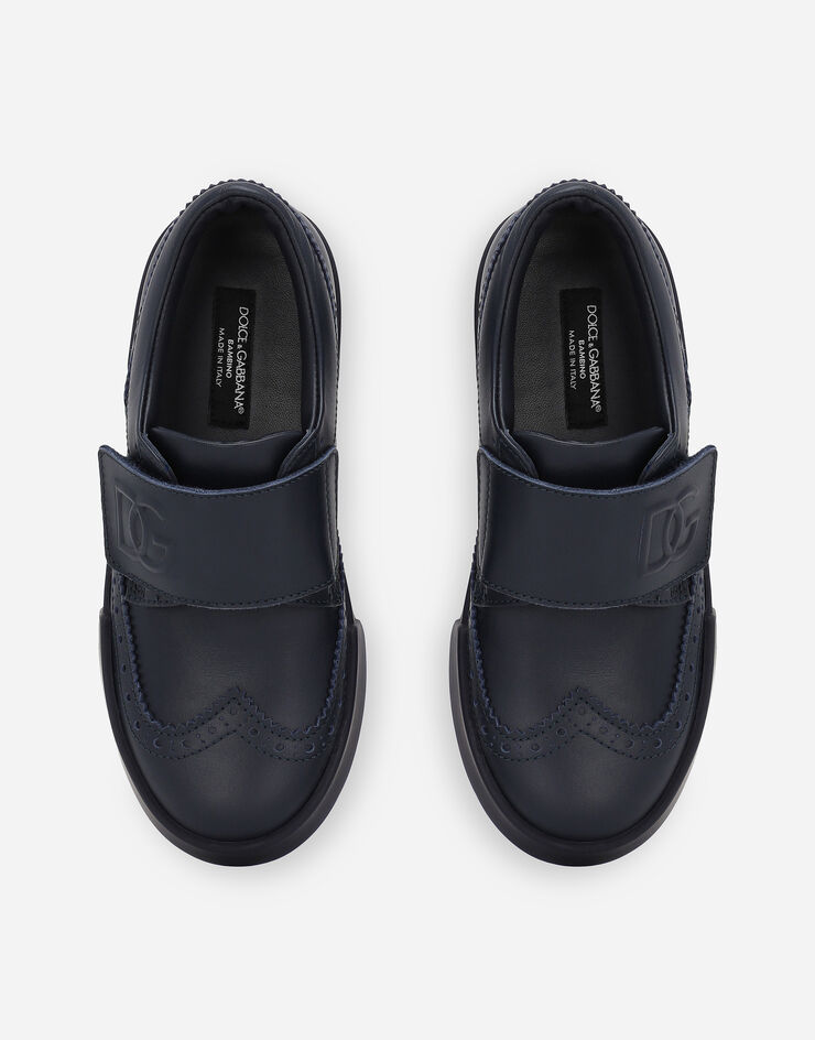 Dolce & Gabbana DG ORIGINAL DGロゴ カーフスキン ロートップ スニーカー  Blue DA5252A3444