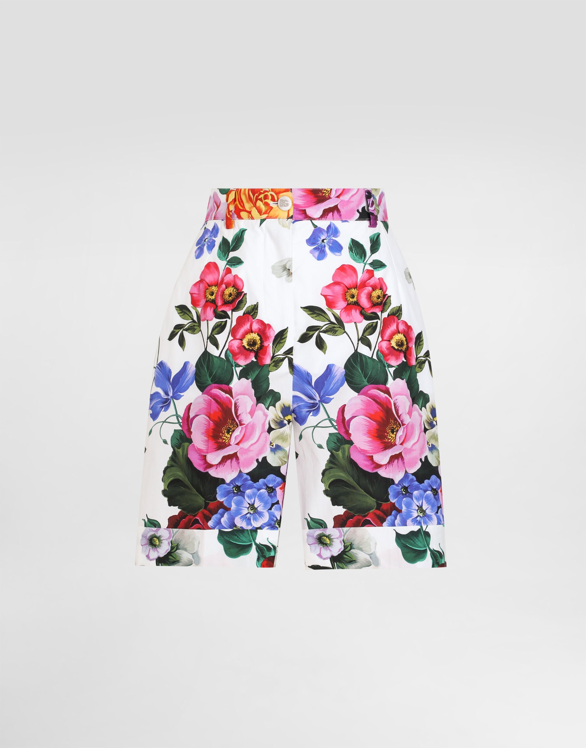 ショートパンツ Dolce & Gabbana Dolce & Gabbana Shorts (FTC9RT HS5S6HA5KT) Floral-print cotton shorts in Print for Women
