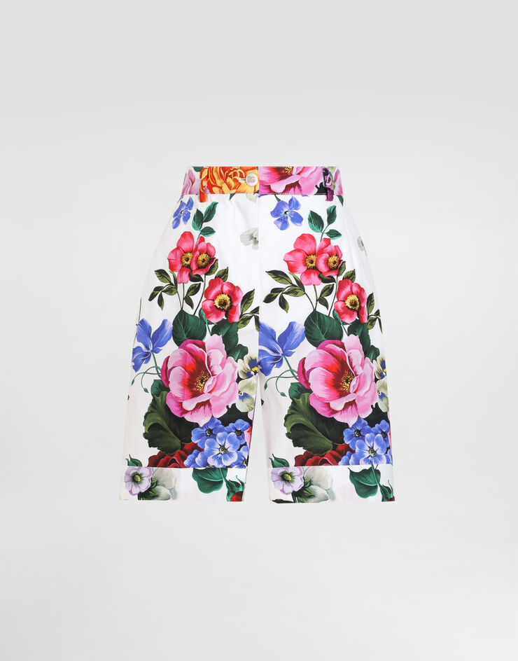 Dolce & Gabbana 花卉印花棉质短裤 版画 FTC9RTHS5S6