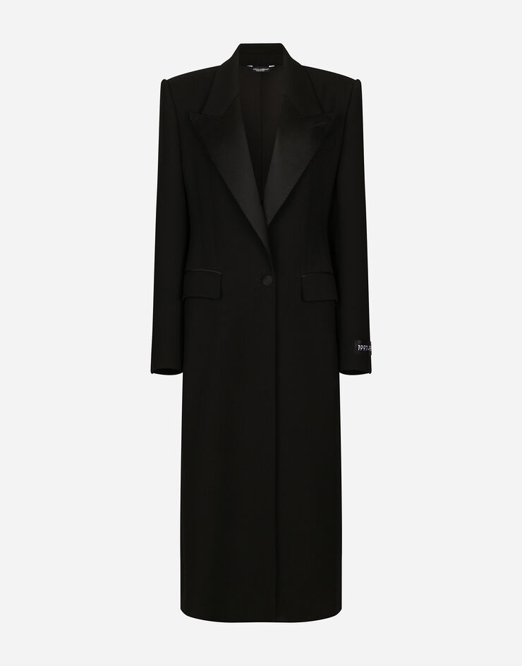 Dolce&Gabbana 羊毛单排扣礼服长大衣 黑 F0W1LTFU227
