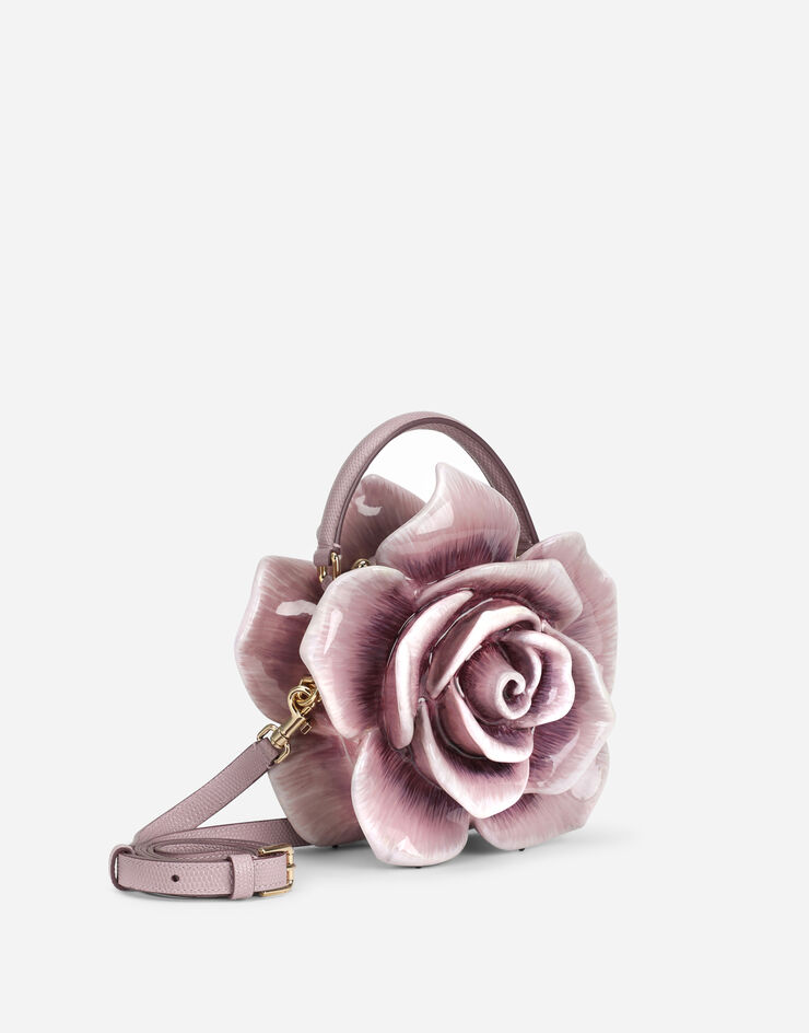 Dolce & Gabbana Tasche Dolce Box rosa aus bemaltem harz LILA BB6935AQ689