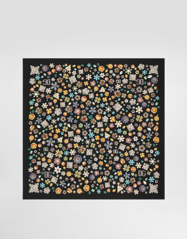 Dolce & Gabbana 70x70真丝斜纹方巾 多色 FN092RGDDAX