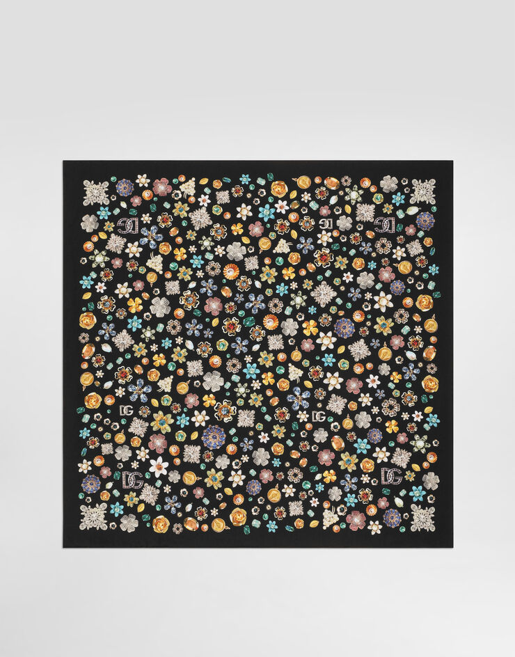 Dolce & Gabbana 70x70真丝斜纹方巾 多色 FN092RGDDAX