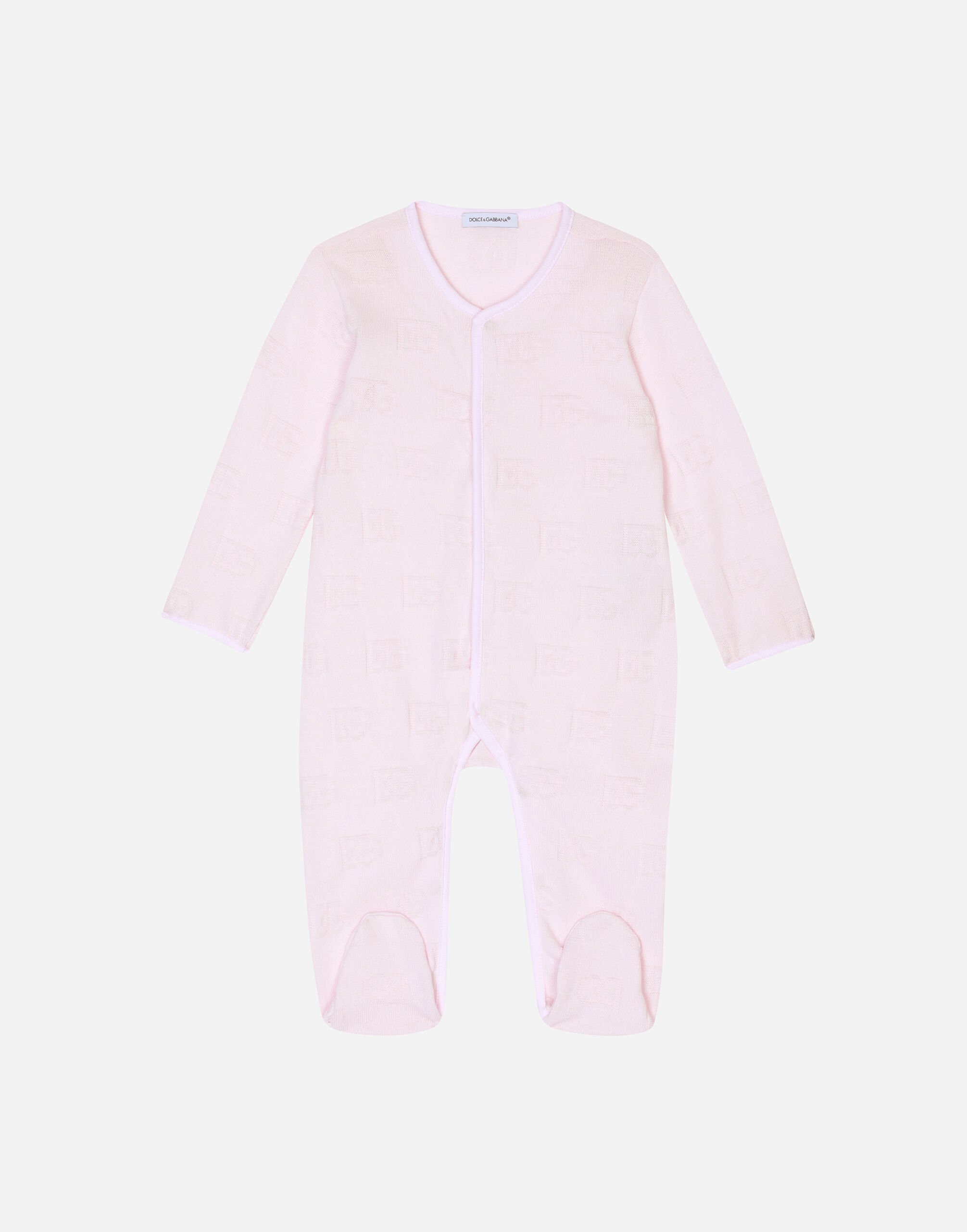 ピンクのボーイズ 3-piece gift set with jacquard DG logo