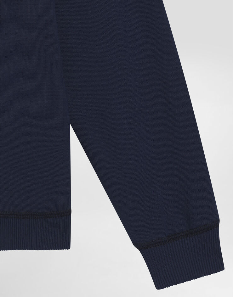 Dolce & Gabbana Sudadera con cuello redondo y logotipo Dolce&Gabbana Blue L4JWKTG7O6H