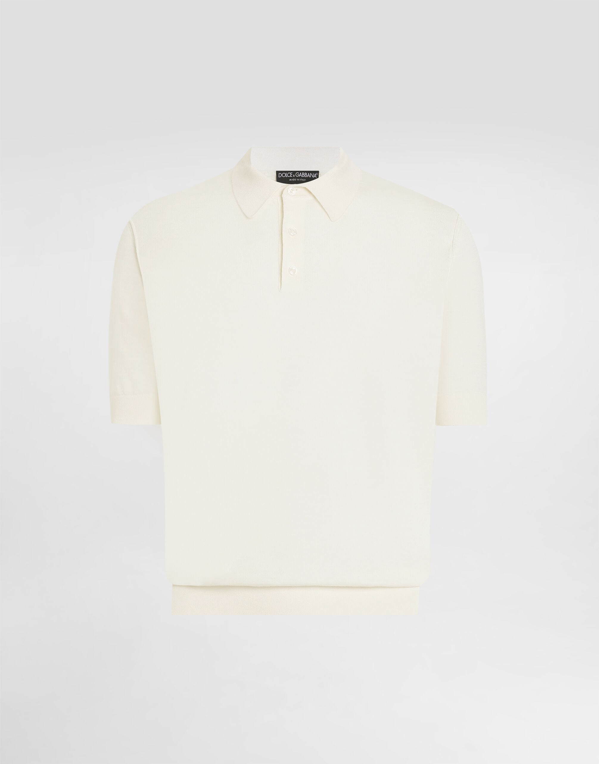 Fine-gauge cashmere polo shirt