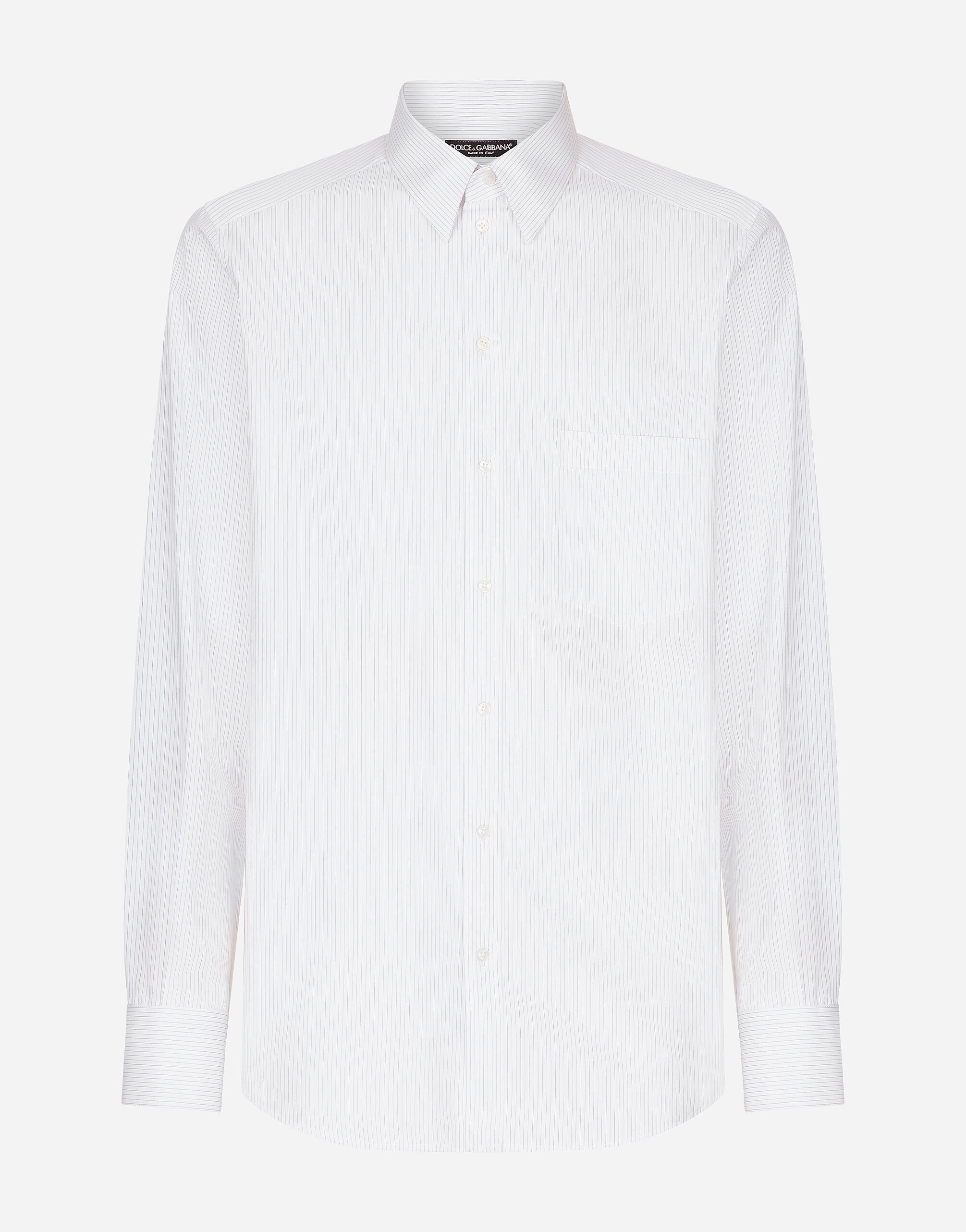 Striped poplin Martini-fit shirt