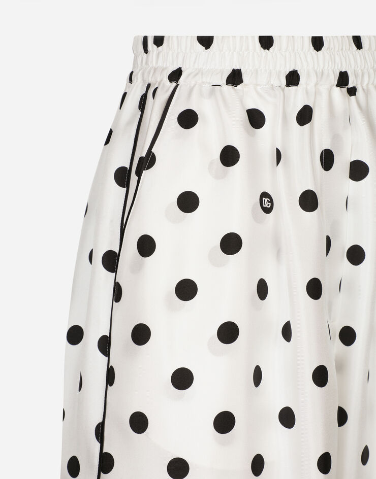Dolce & Gabbana Silk pajama pants with polka-dot print Print FTAMPTIS1VI