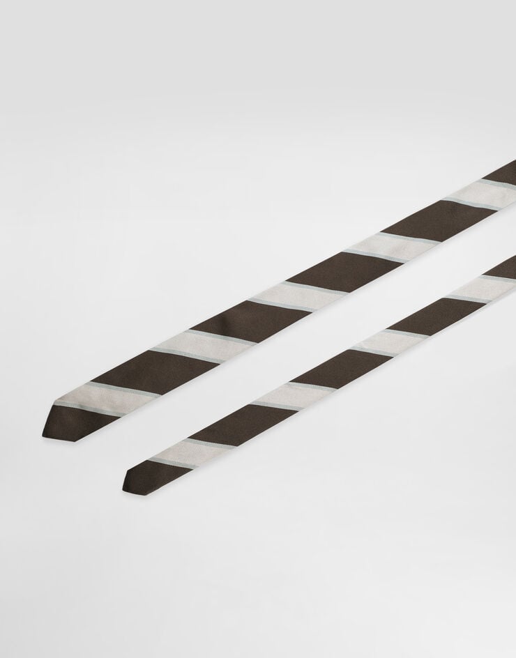 Dolce & Gabbana Jacquard martini tie Brown GT149EG0JSK