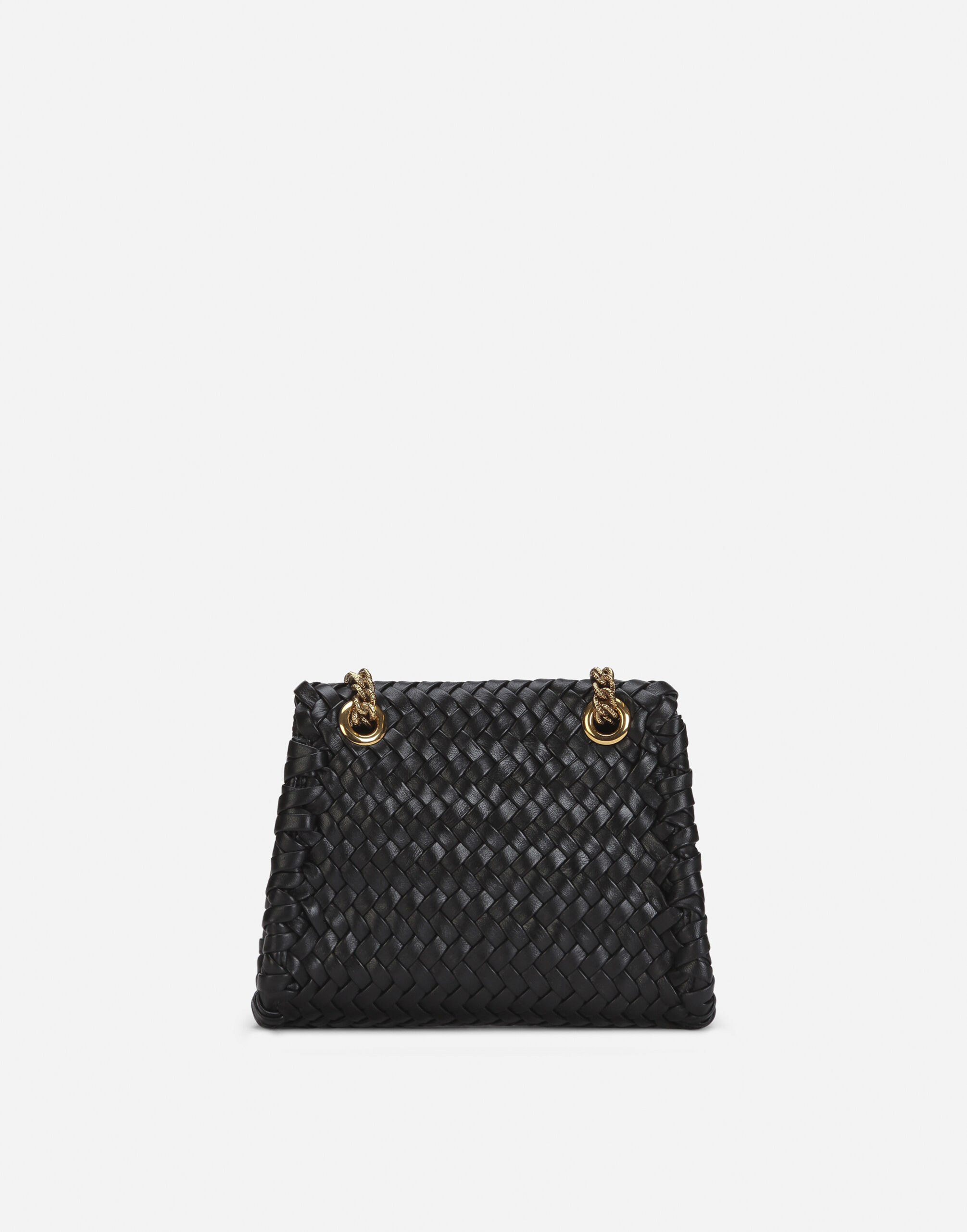 Small Devotion shoulder bag in woven nappa leather