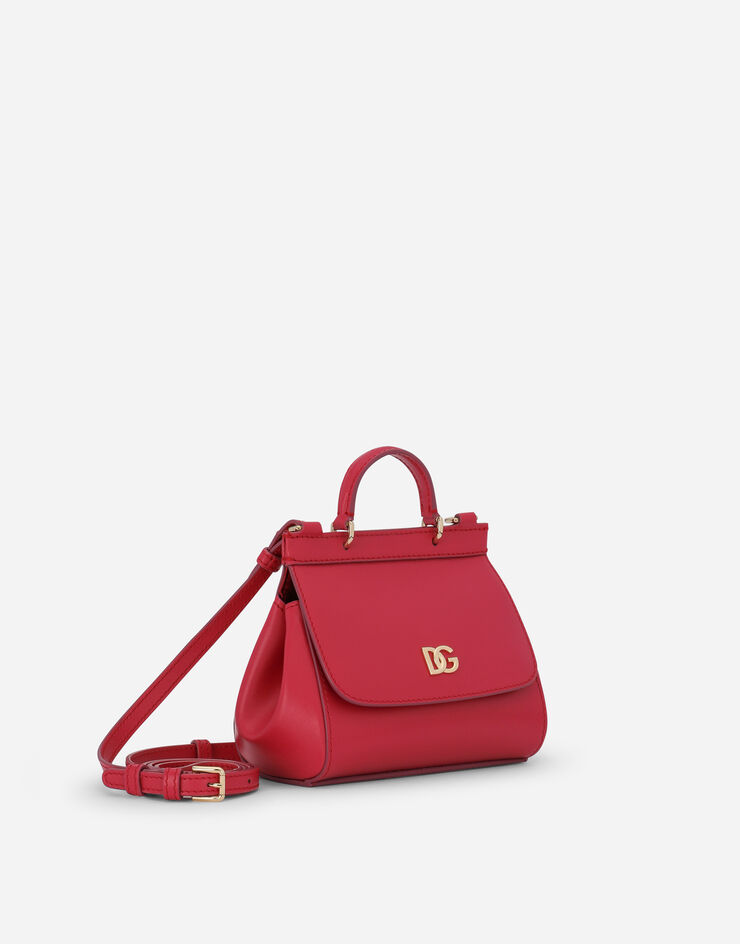 Dolce & Gabbana Mini sac Sicily en cuir de veau Fuchsia EB0003B3065
