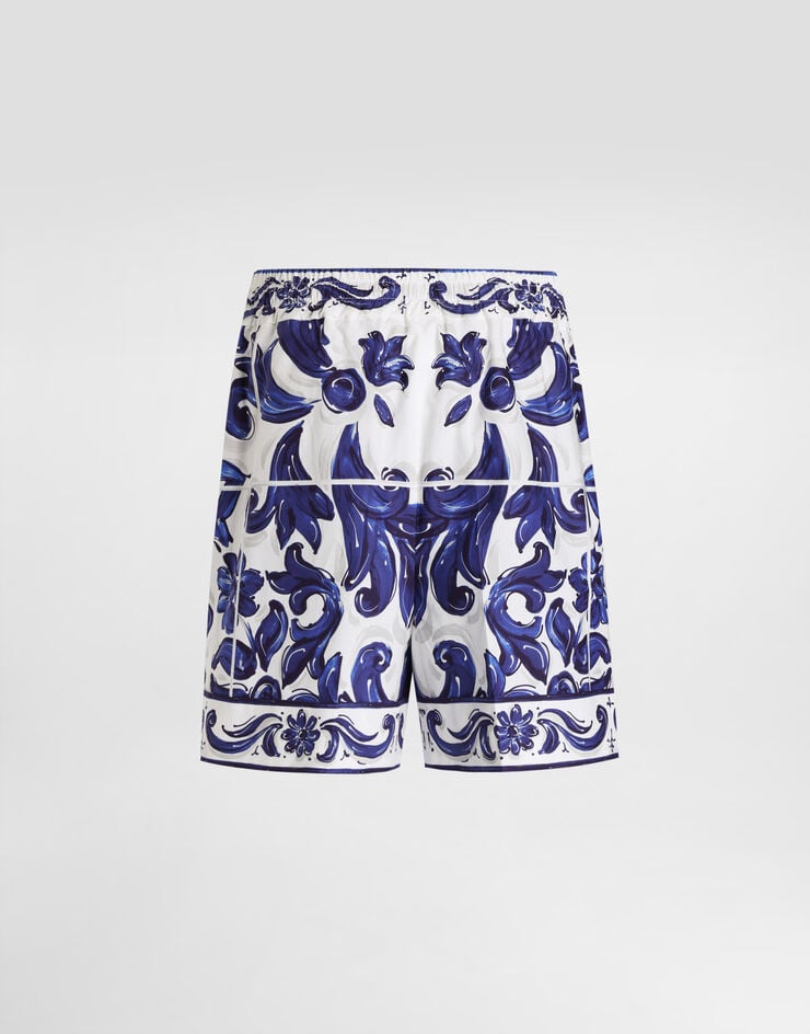 Dolce & Gabbana Majolica-print poplin shorts Print I3J37WFI5JP
