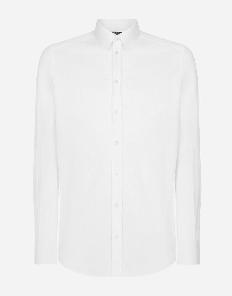 Dolce & Gabbana Stretch cotton Gold-fit shirt White G5EJ0TFRRD7