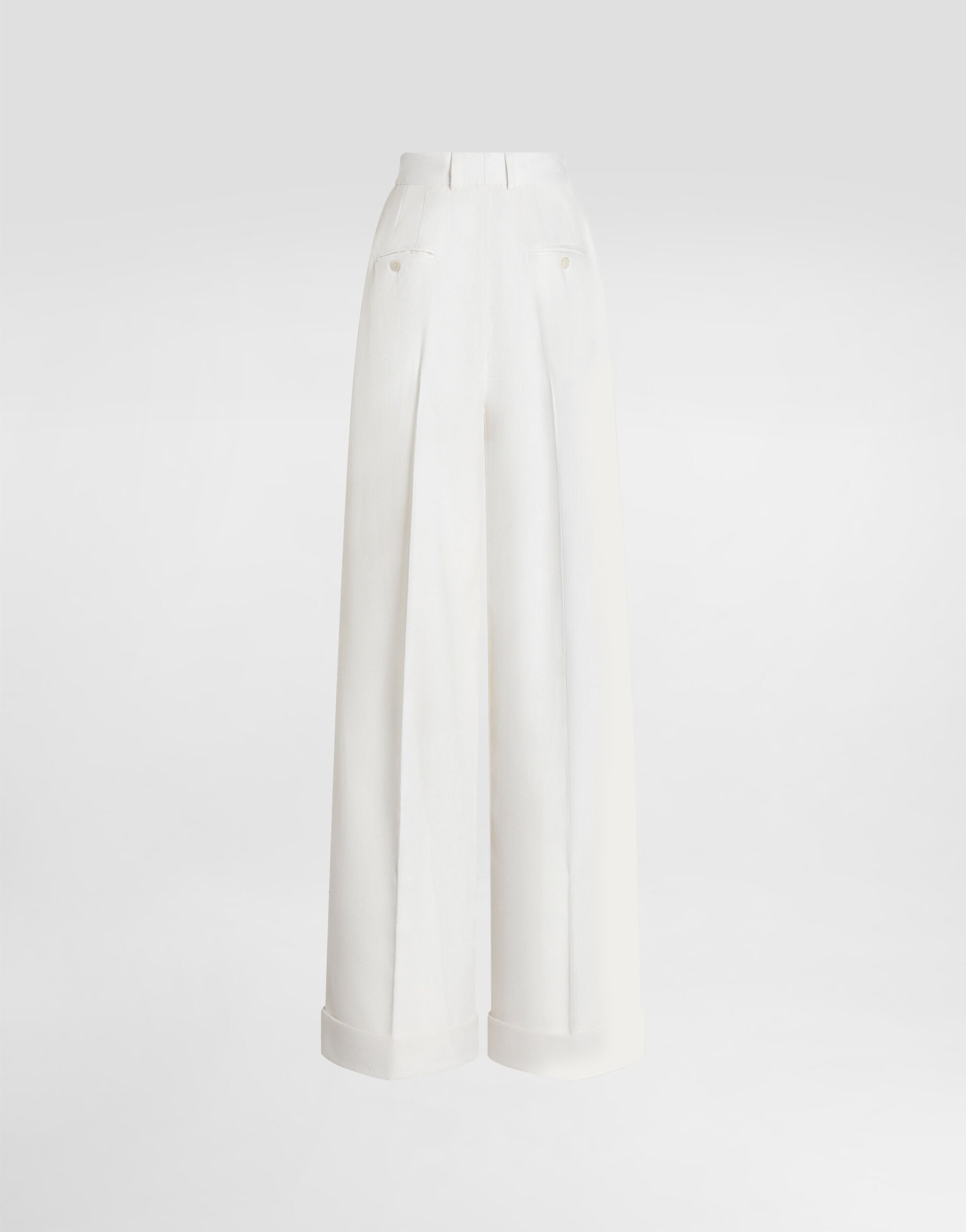 Cashmere trousers in White for Women | Dolce&Gabbana®