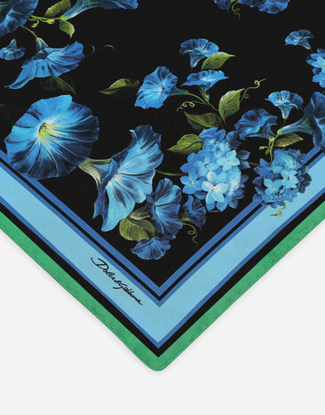 Dolce & Gabbana Bluebell-print twill scarf (50 x 50) Print FN093RGDB7G