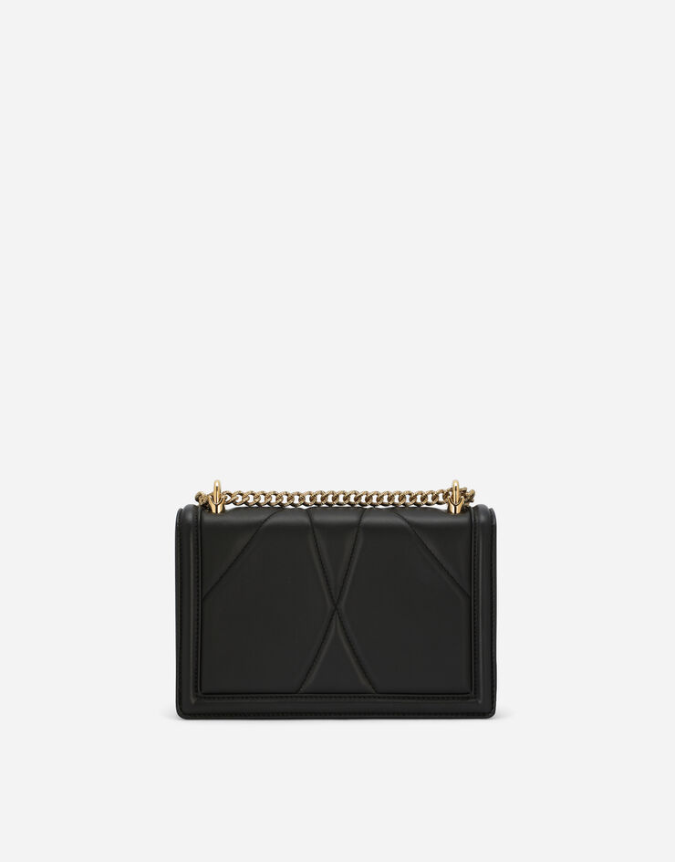 Dolce & Gabbana Medium Devotion bag in quilted nappa leather Black BB6652AV967