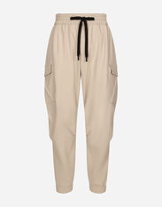 Dolce&Gabbana Stretch cotton cargo pants with tag Beige GV7CATFUFMY