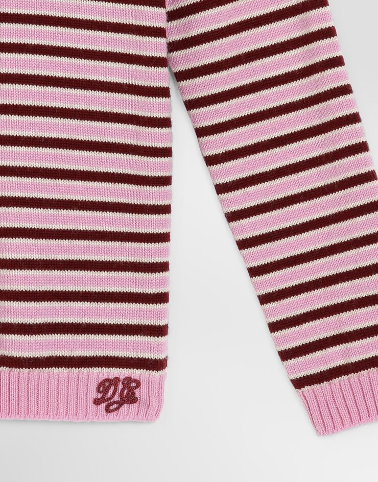 Dolce & Gabbana Mock neck knit top Multicolor L5KWMAJDVNB