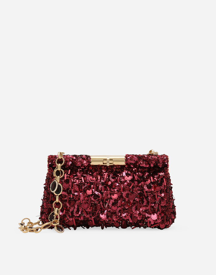 Dolce & Gabbana Bolso de hombro Marlene mediano Burdeos BB7620A5213
