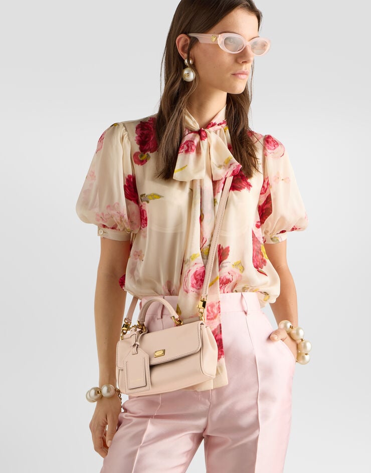 Dolce & Gabbana Mini My Sicily handbag in plongé calfskin Dolce & Gabbana Mini My Sicily handbag in plongé calfskin Pink BB7864B7321