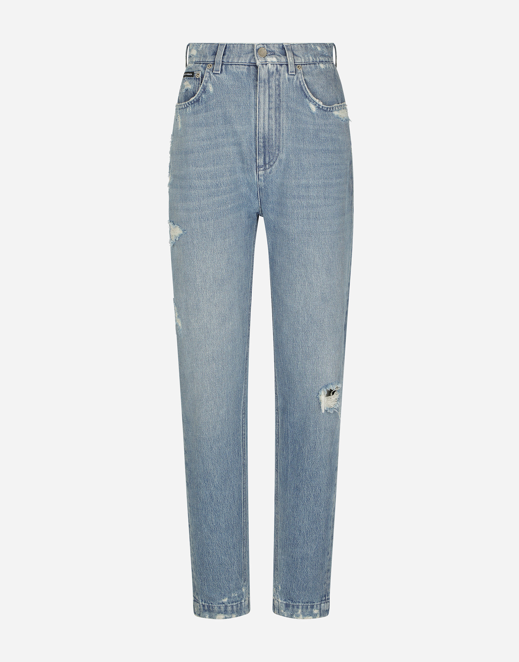 Dolce & Gabbana Jeans with mini-ripped details Blue F9R74DG8KT0