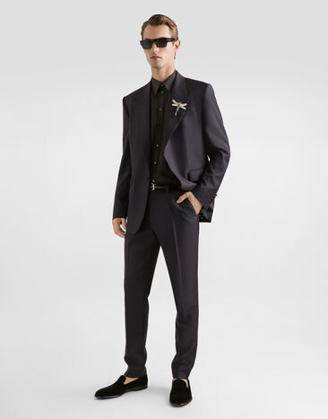 Dolce & Gabbana Wool twill trousers Blue GW13ETFU269