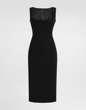 Dolce & Gabbana Double wool crêpe dress Black F630OTFU2L8