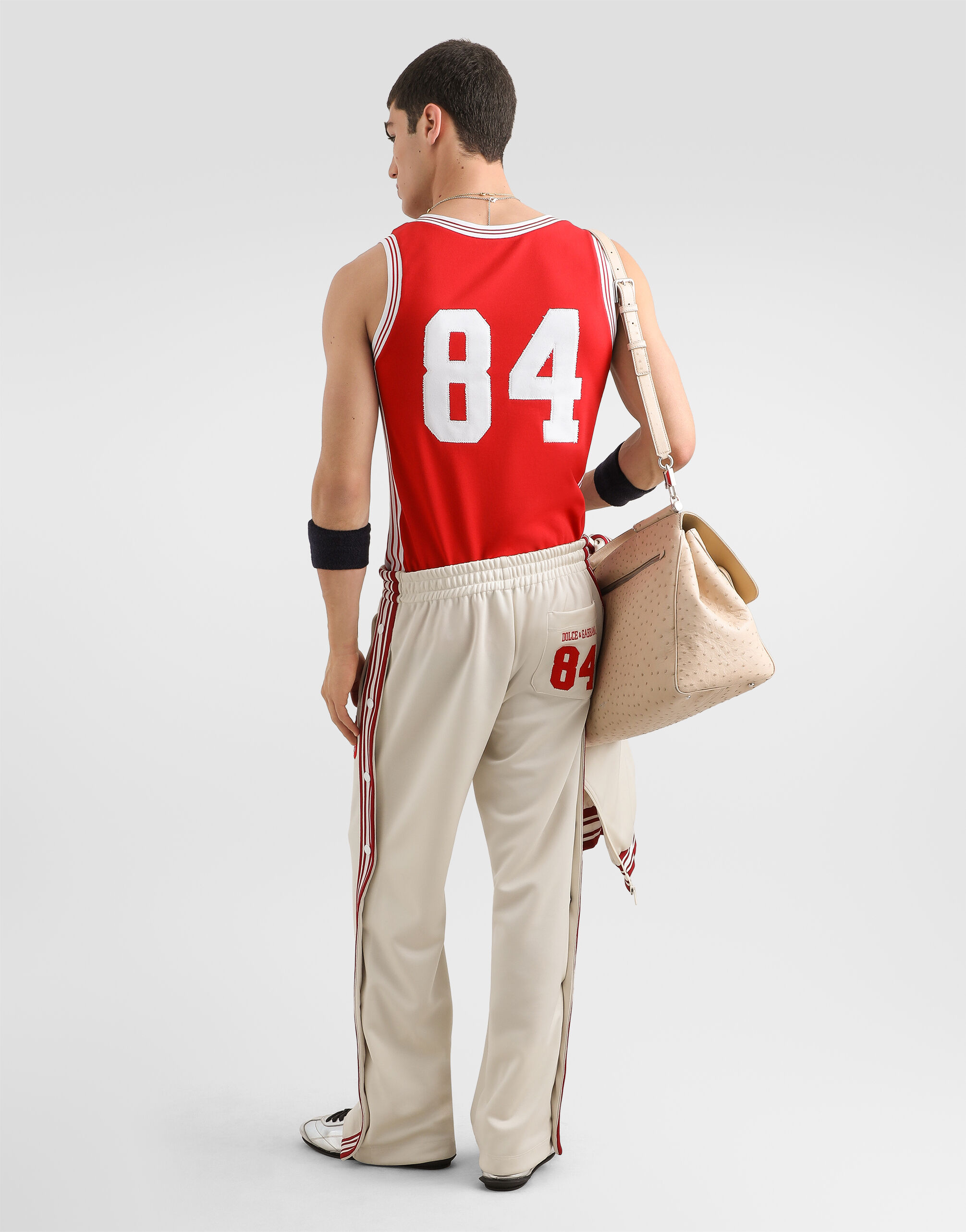 Tank top with patch in Bordeaux for Men | Dolce&Gabbana® US