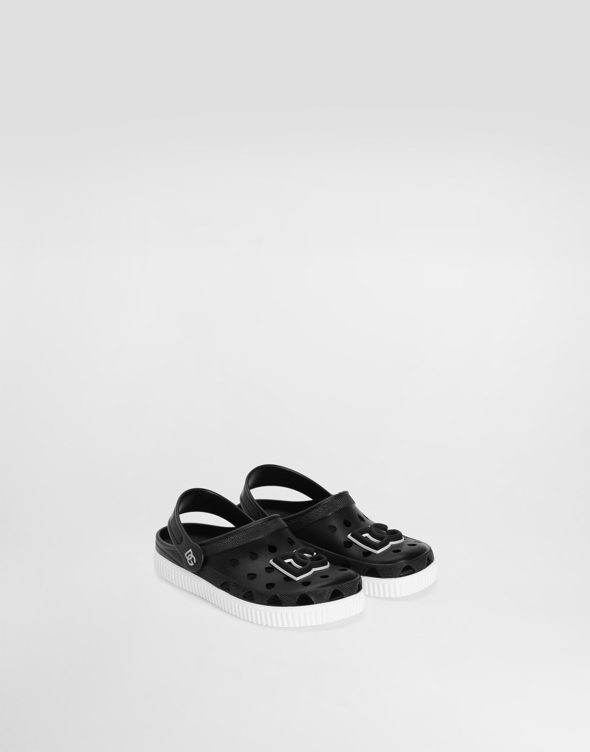 Blackのボーイズ Pvc beachwear sandals | Dolce&Gabbana®