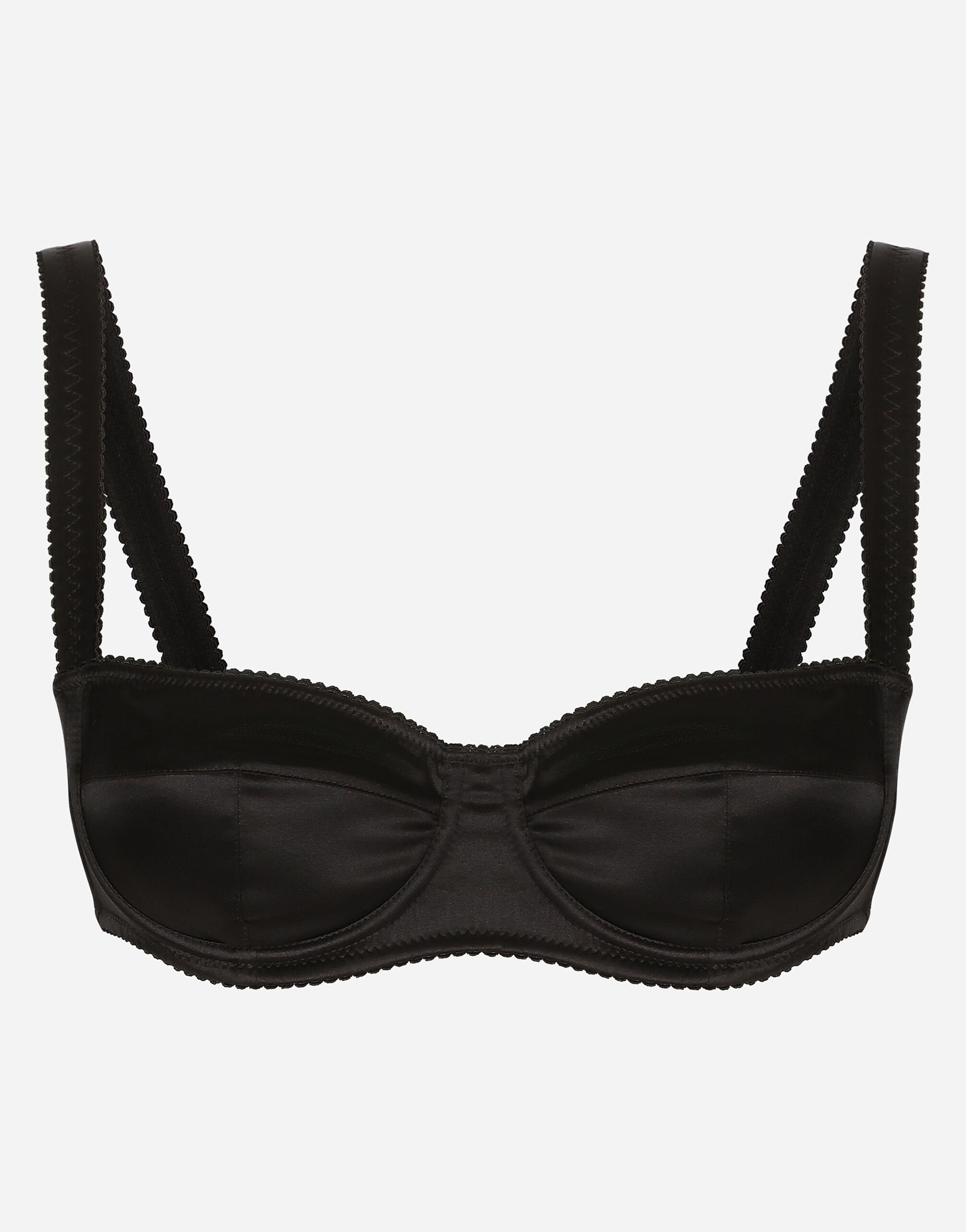 Satin balconette bra in Black for Women Dolce Gabbana