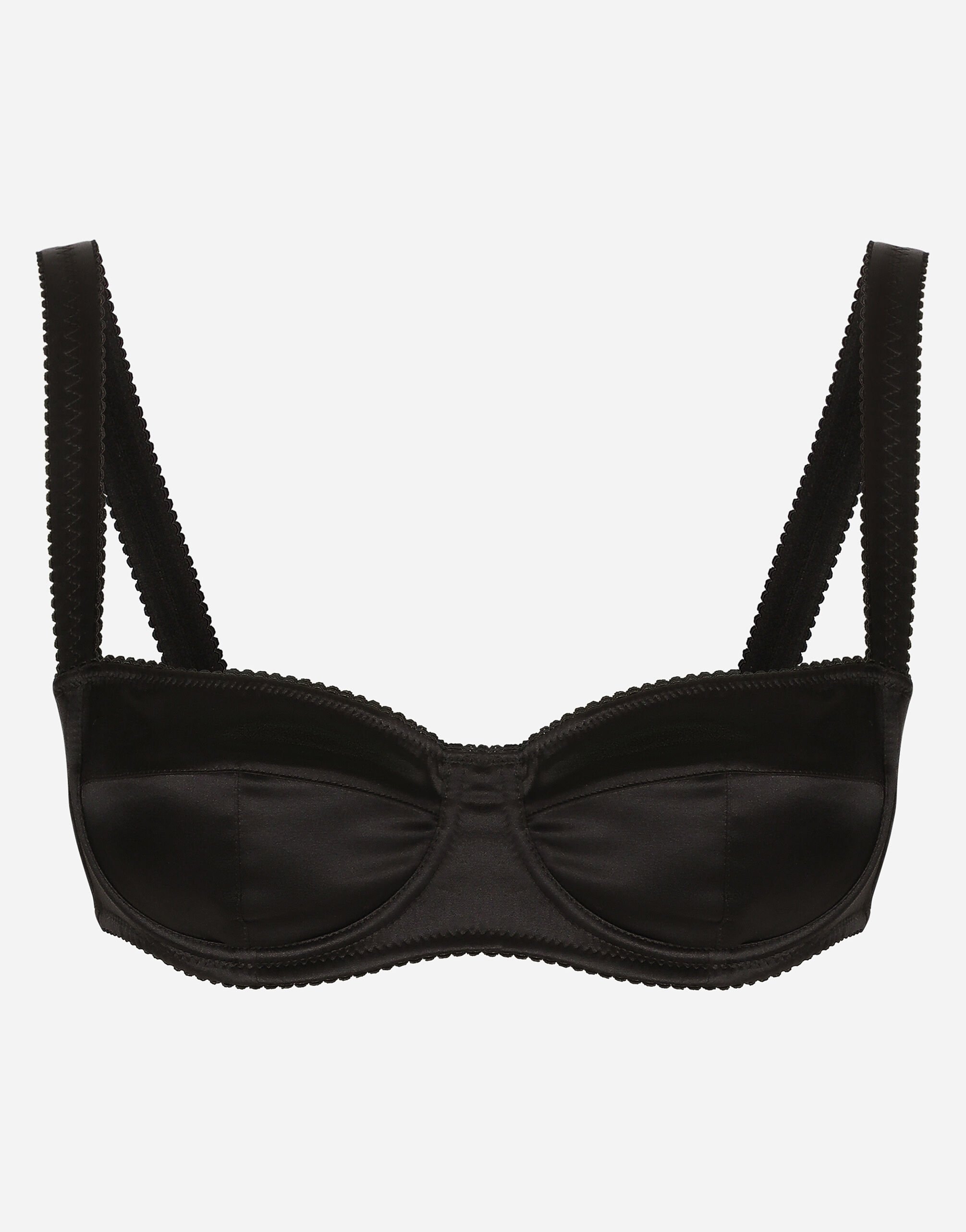 Dolce & Gabbana Satin balconette bra Black O2F63TONQ79