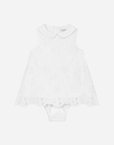 Dolce & Gabbana Poplin and broderie anglaise dress Print L23DW2FI5KS