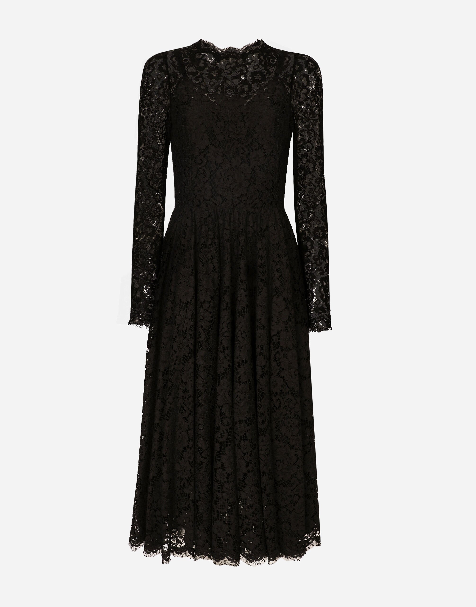 Abito pizzo nero dolce e gabbana new arrivals