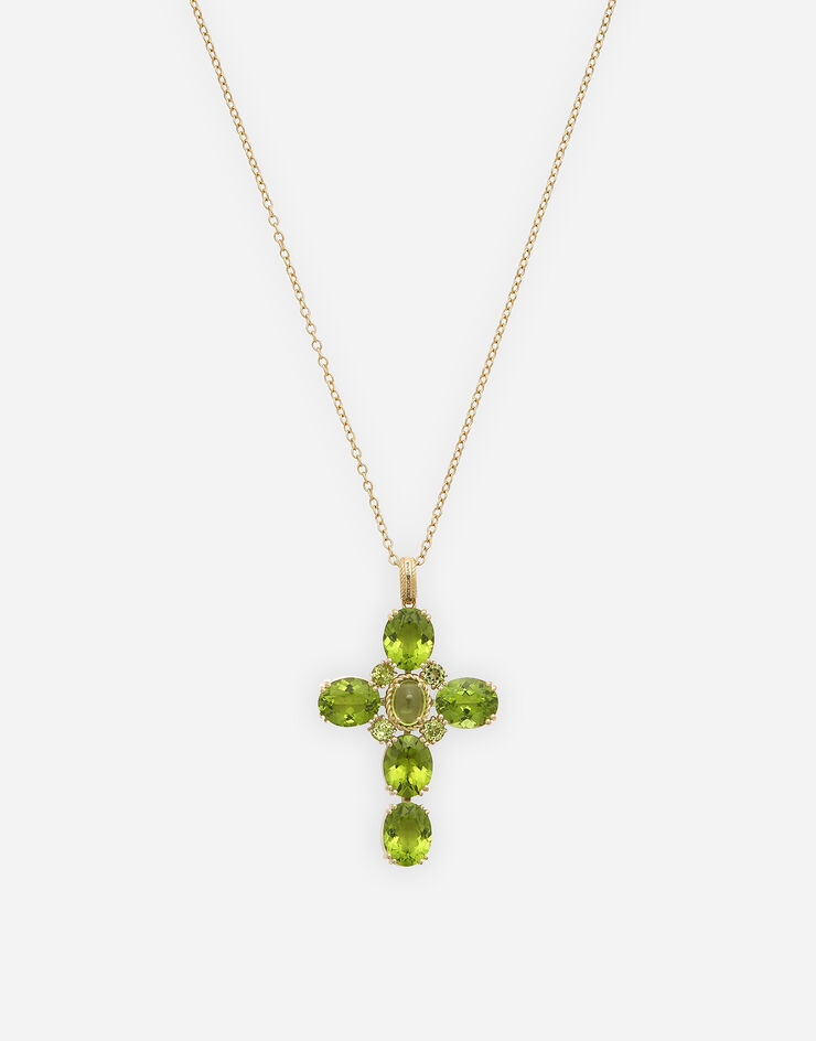 Dolce & Gabbana Pendente Anna in oro giallo 18Kt e peridoti Oro WAQA3GWPE01